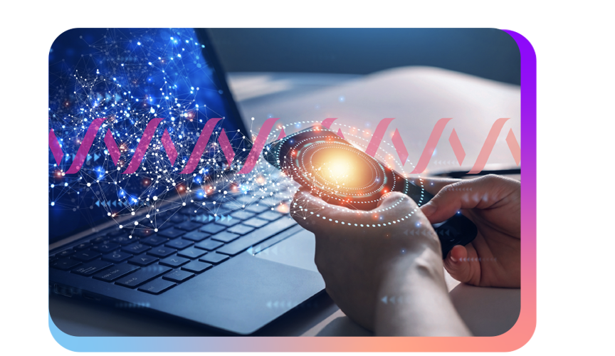 Network 5g image showcasing someone on their phone and laptop as well